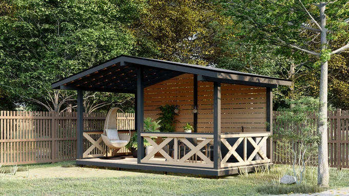 Дома, беседки, навесы, бани, хозблоки, модули, малые архитектурные формы.